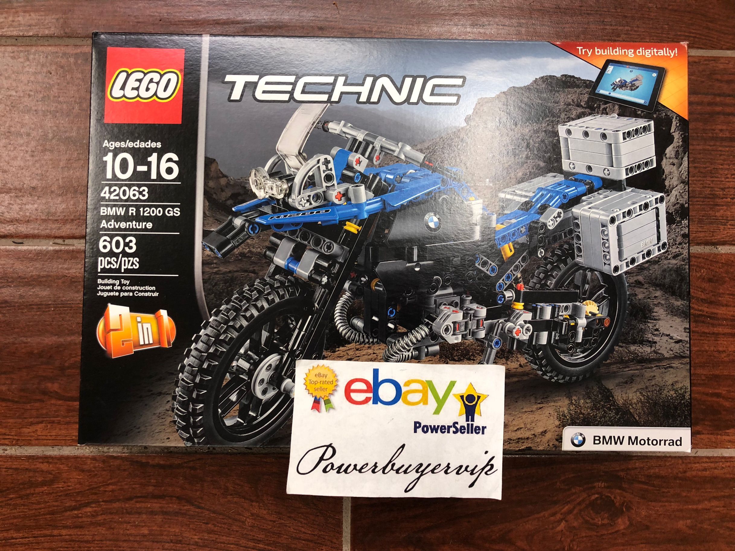 NEW LEGO Technic BMW R 1200 GS Adventure 42063 Advanced Building